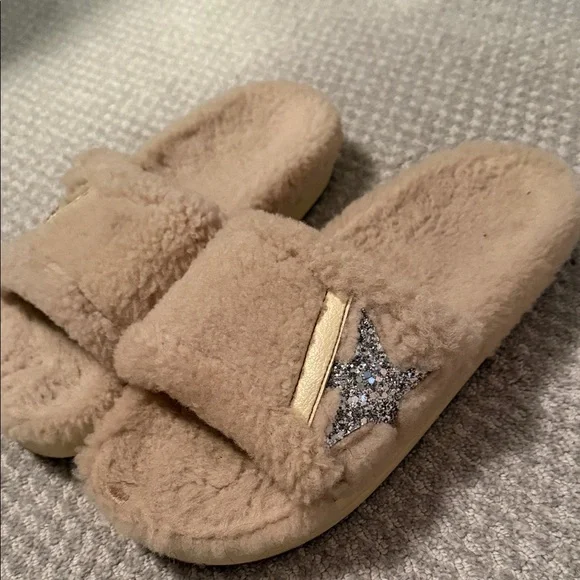 Golden Goose Shearling Patterned Slides - Picture 2 of 5